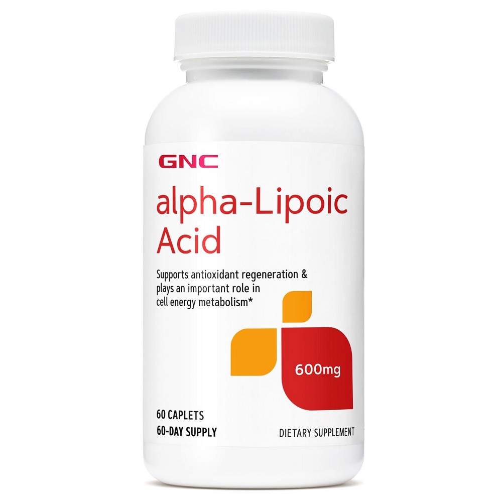 Acid Alpha-Lipoic, 600 mg, 60 tablete, GNC