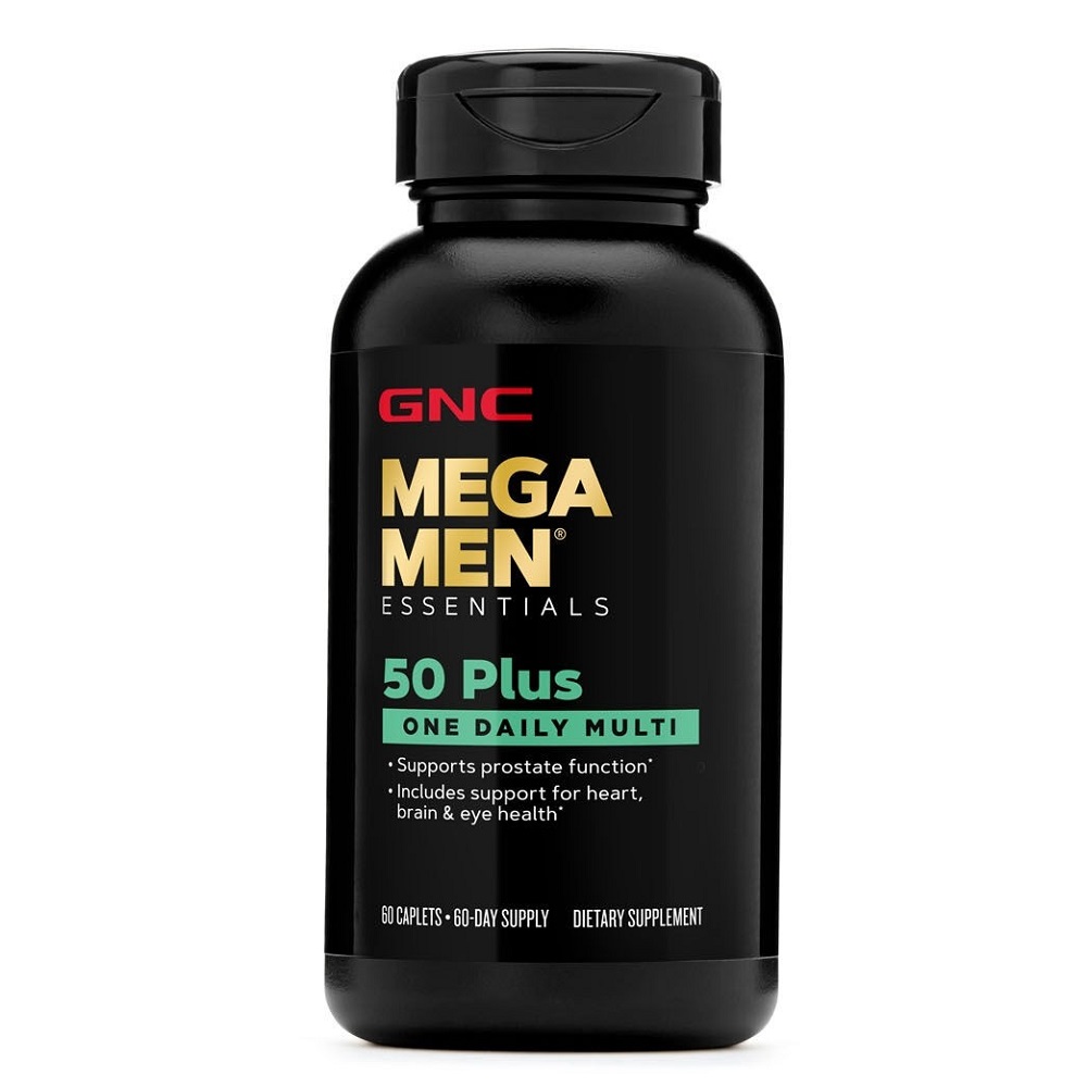 Complex Multivitamine pentru barbati 50 Plus One Daily Mega Men, 60 tablete, GNC