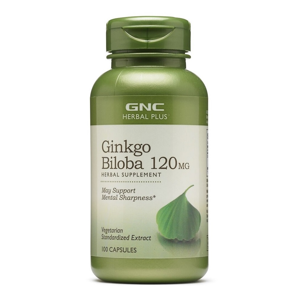 Ginkgo Biloba Herbal Plus, 100 capsule, GNC