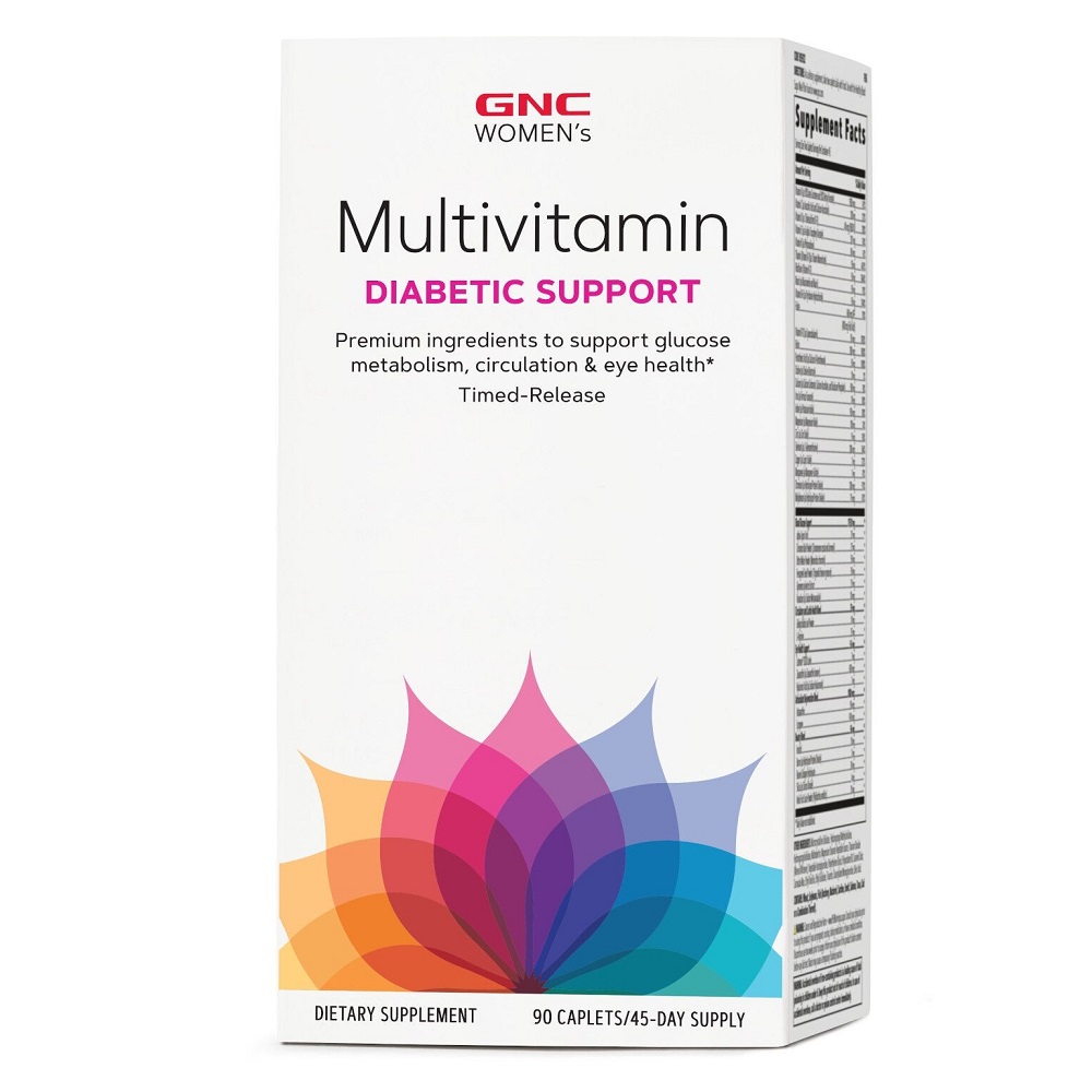 Multivitamine pentru femei Women's Diabetic Support, 90 tablete, GNC