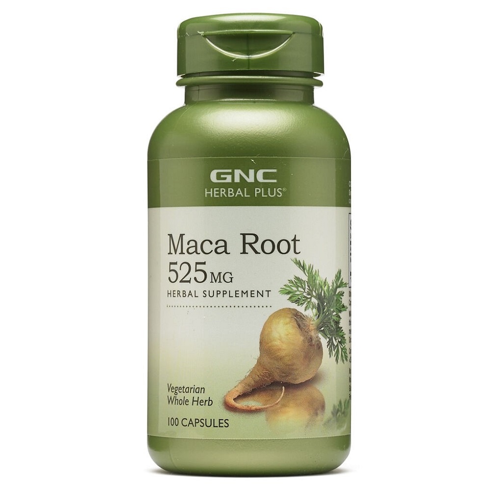 Radacina de Maca Herbal Plus, 525 mg, 100 capsule, GNC