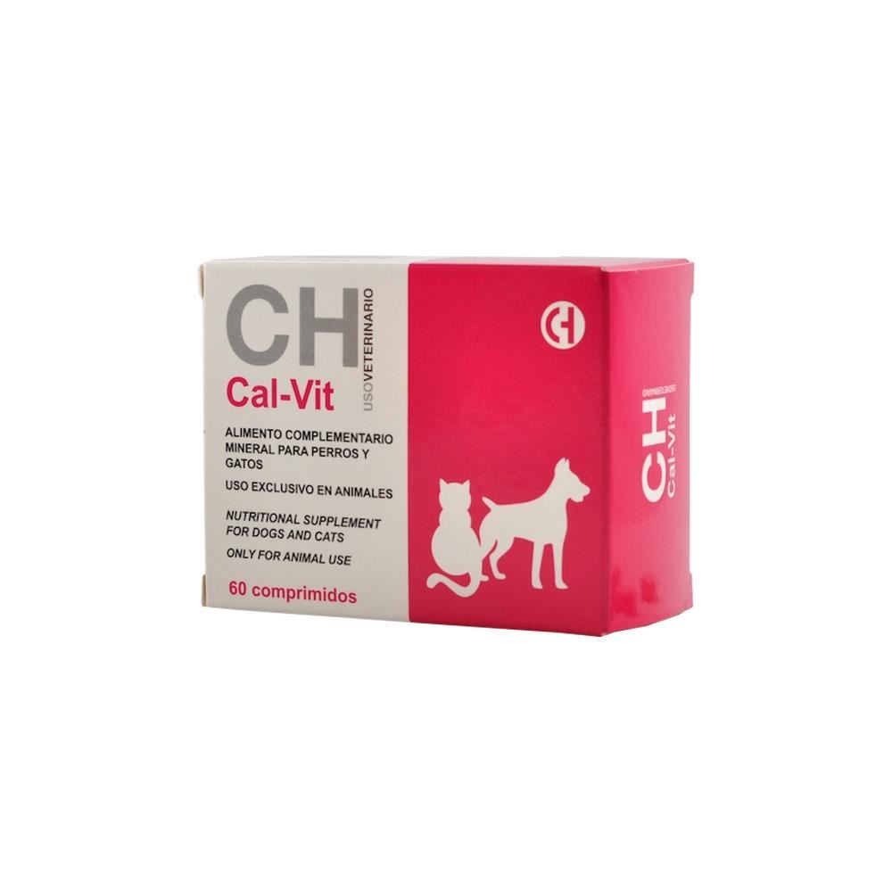 Supliment de calciu pentru caini si pisici CAL-VIT, 60 comprimate, Chemical Iberica