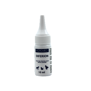 Picaturi pentru ochi cu efect bactericid Diferion, 10 ml, Micromed Vet
