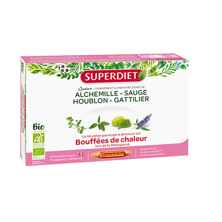 Complex Bio menopauza - salvie, 20 fiole x 15 ml, Superdiet