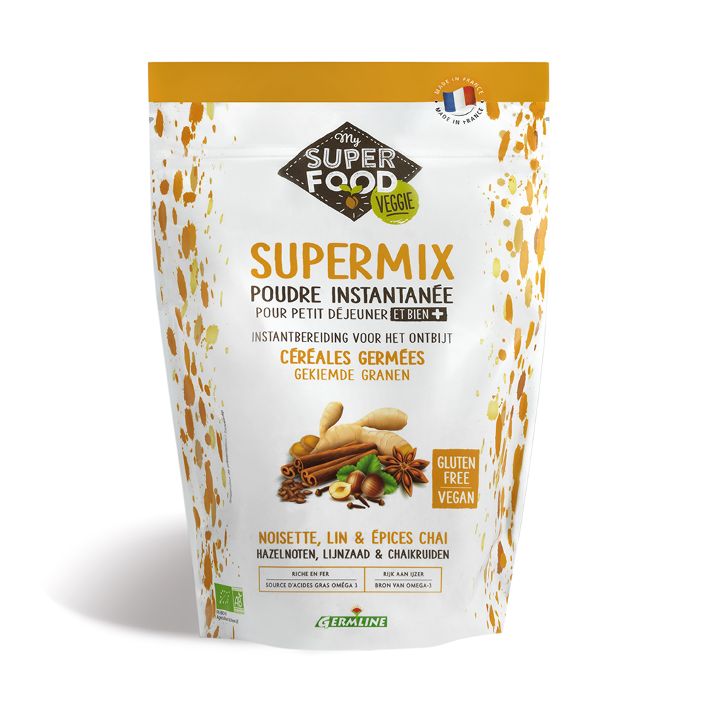 Supermix pentru mic dejun cu alune de padure - Chai Bio, fara gluten, 350 g, Germline