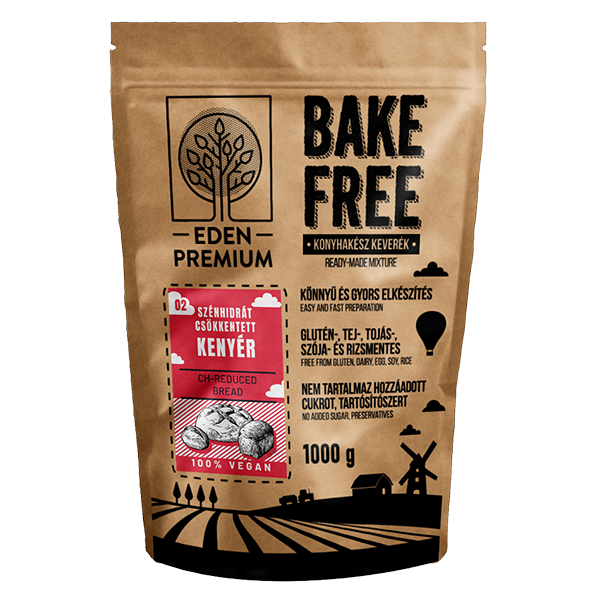 Mix de faina pentru paine cu continut de carbohidrati redus Bake-Free, 1000 g, Naturking