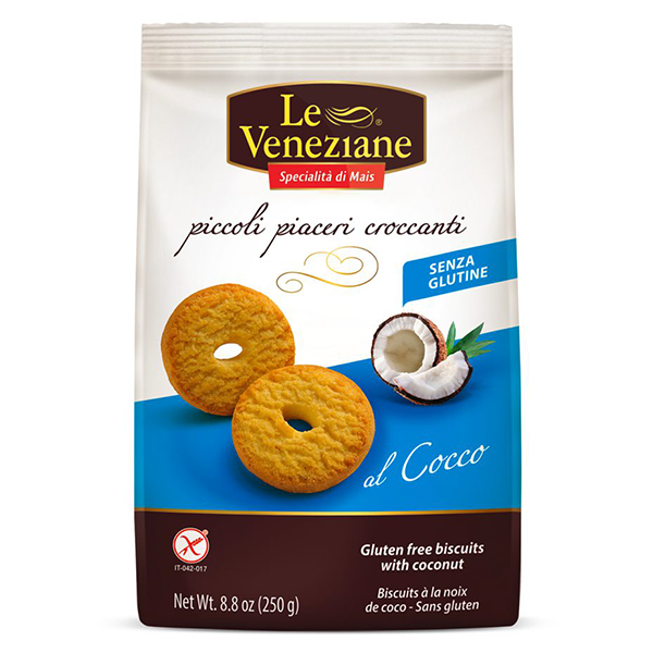 Biscuiti cu cocos Le Veneziane, 250 g, MolinodiFerro