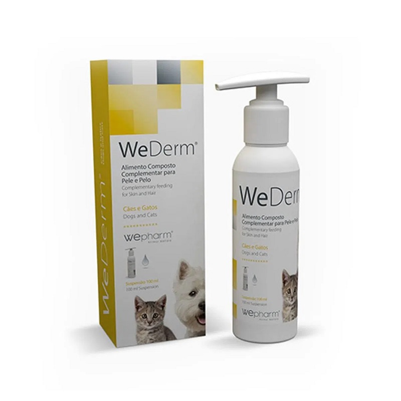 Supliment impotriva afectiunilor dermatologice pentru caini si pisici WeDerm, 100 ml, WePharm