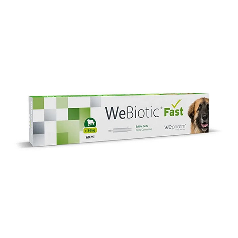 Supliment digestiv pentru caini sub forma de pasta palatabila Webiotic Fast, 60 ml, Wepharm