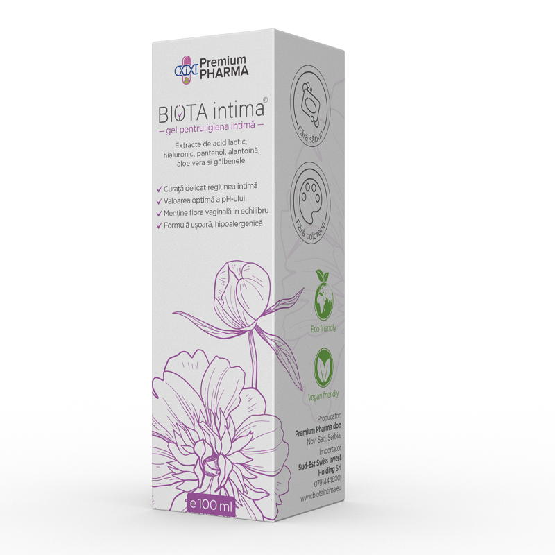Biota intima gel pH 4.8, 100 ml, Premium Pharma