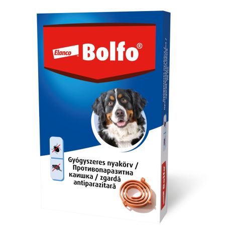 Zgarda antiparazitara 70 cm pentru caini Bolfo, 1 bucata, Bayer Vet OTC