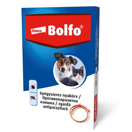 Zgarda antiparazitara pentru caini si pisici Bolfo, 38 cm, 1 bucata, Bayer Vet OTC