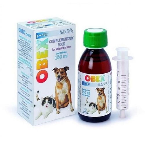 Supliment dietetic care ajuta impotriva obezitatii si la scaderea in greutate pentru caini si pisici Obex Pets, 150 ml, Catalysis Vet