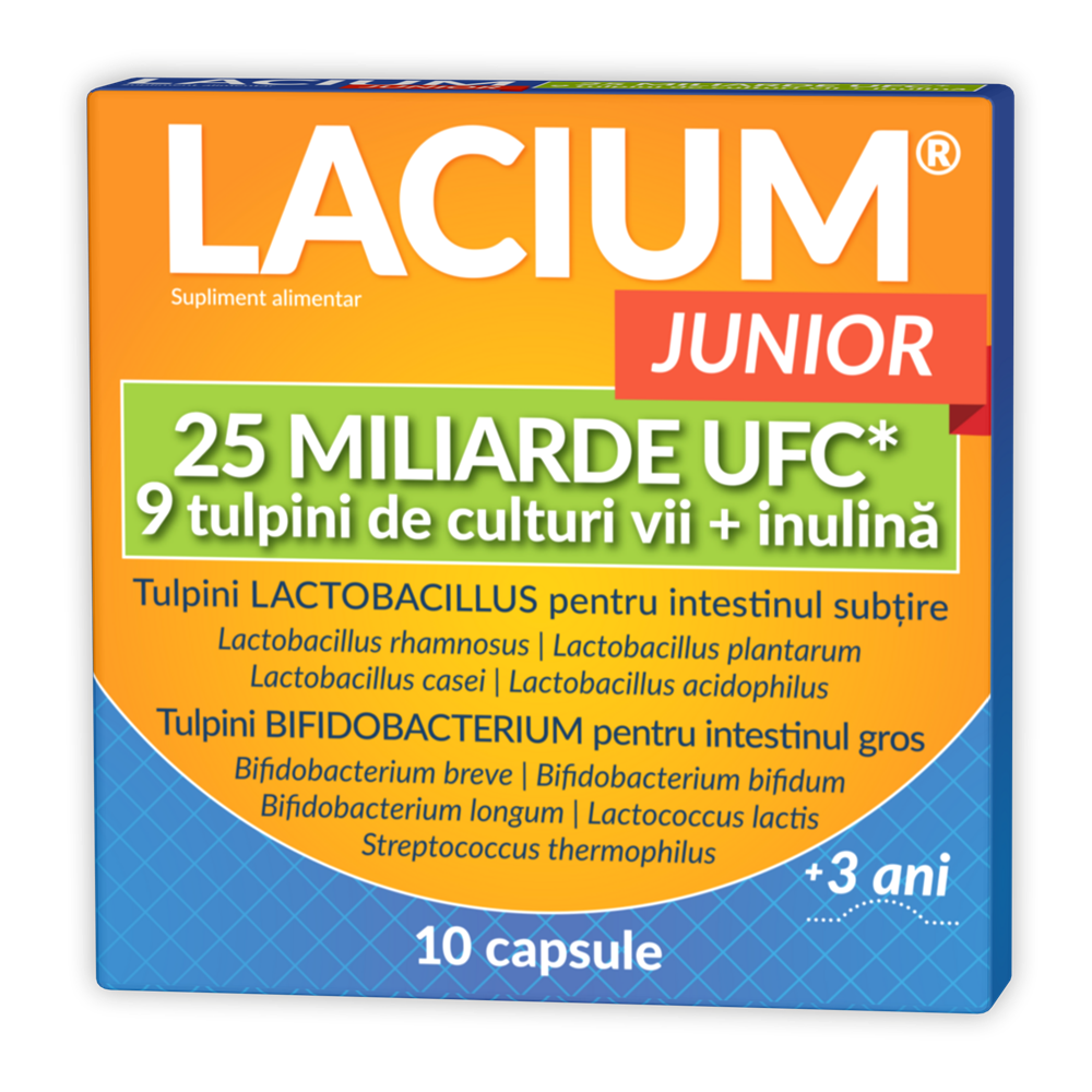 Lacium Junior 25 miliarde UFC,, 10 capsule, Zdrovit