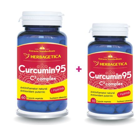 Curcumin95 C3 Complex, 60 + 10 capsule - Herbagetica