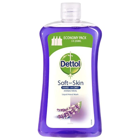Rezerva sapun lichid antibacterian Soothe, 750 ml, Dettol