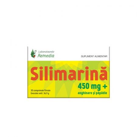 Silimarina, 450 mg, 30 comprimate filmate - Remedia