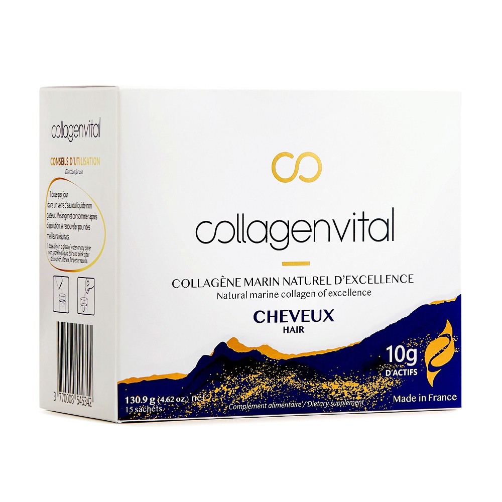 Colagen marin Peptide Hair, 15 plicuri, Collagen Vital