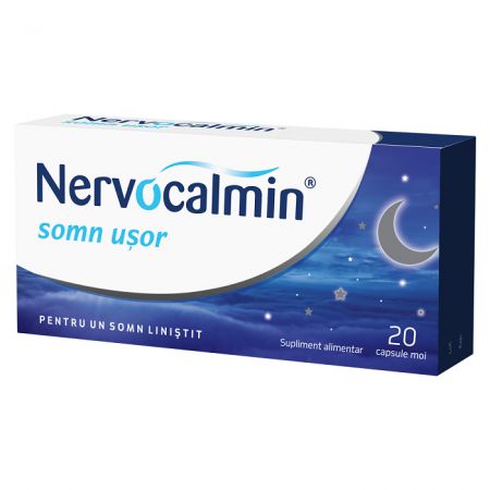 Nervocalmin somn usor, 20 capsule - Biofarm