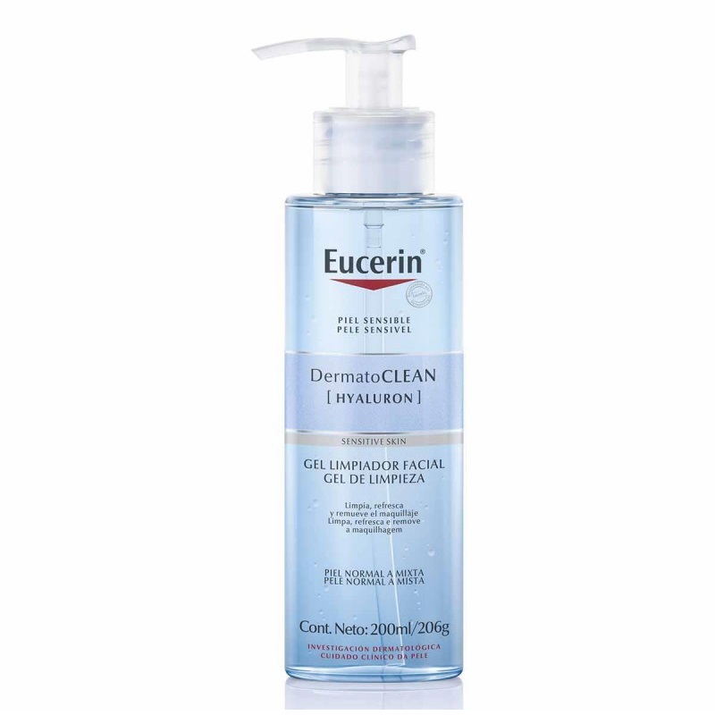 Gel de curatare facial Dermato  Clean  Hyaluron, 200 ml, Eucerin
