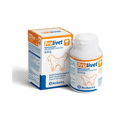 Supliment nutritional pentru sustinerea functiei hepatice afectata sever la caini de talie mare Prolivet Large Dogs, 30 tablete, Bioiberica