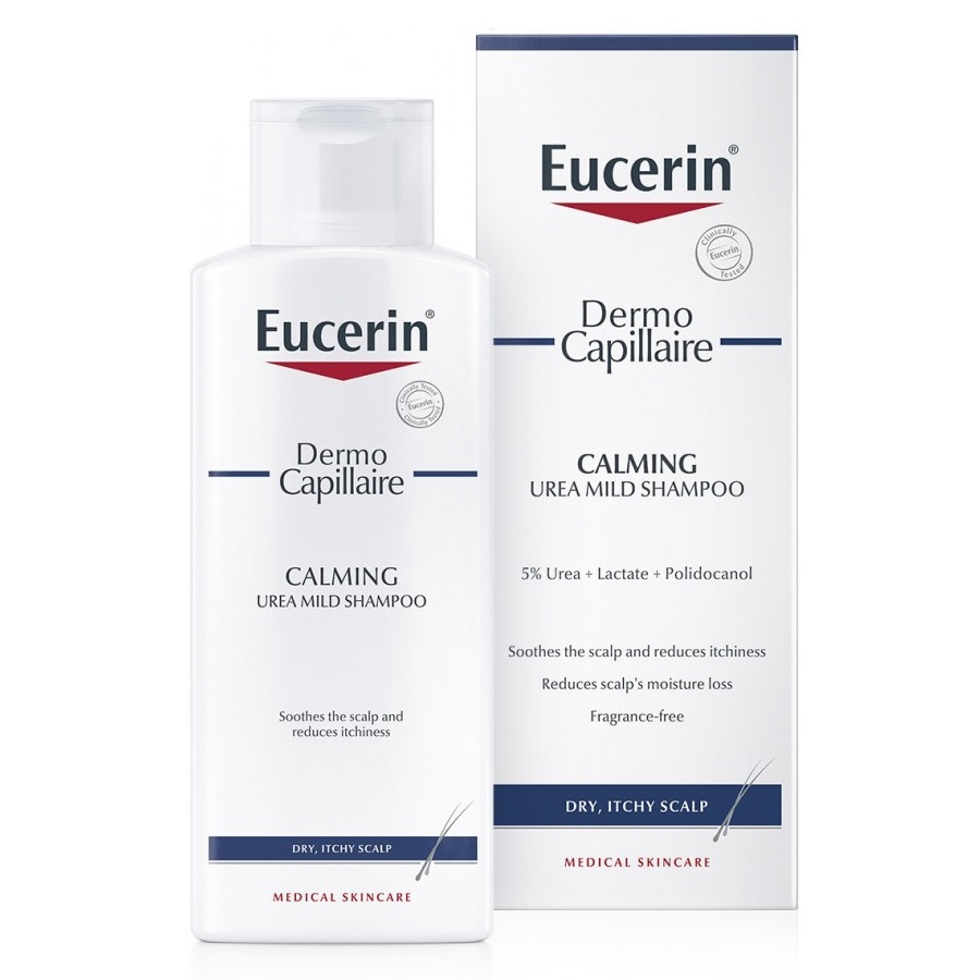 Sampon pentru calmarea scalpului cu 5% Uree Dermo Capillaire, 250 ml, Eucerin