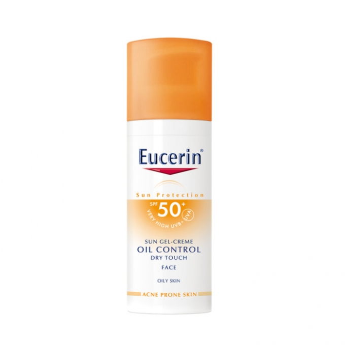 Crema gel cu efect de control al sebumului SPF 50+ Sun Protection, 50 ml, Eucerin