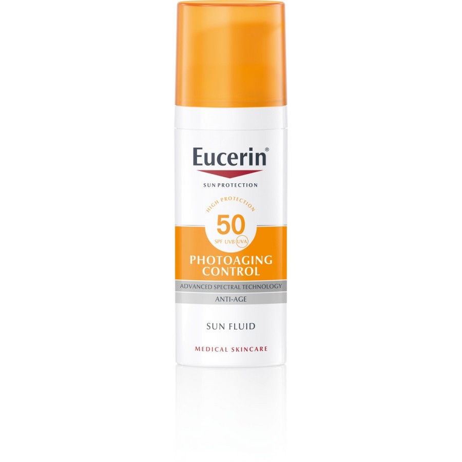 Emulsie antirid SPF 50+ nuanta medium Sun Protection, 50 ml, Eucerin