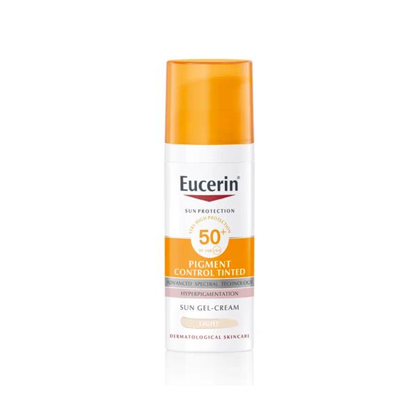 Crema gel impotiva hiper-pigmentarii tenului SPF 50+ Sun Protection, 50 ml, Eucerin