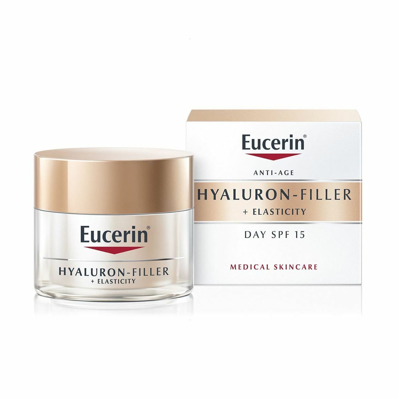 Crema de zi  SPF 15 Hyaluron Filler + Elasticity, 50 ml, Eucerin