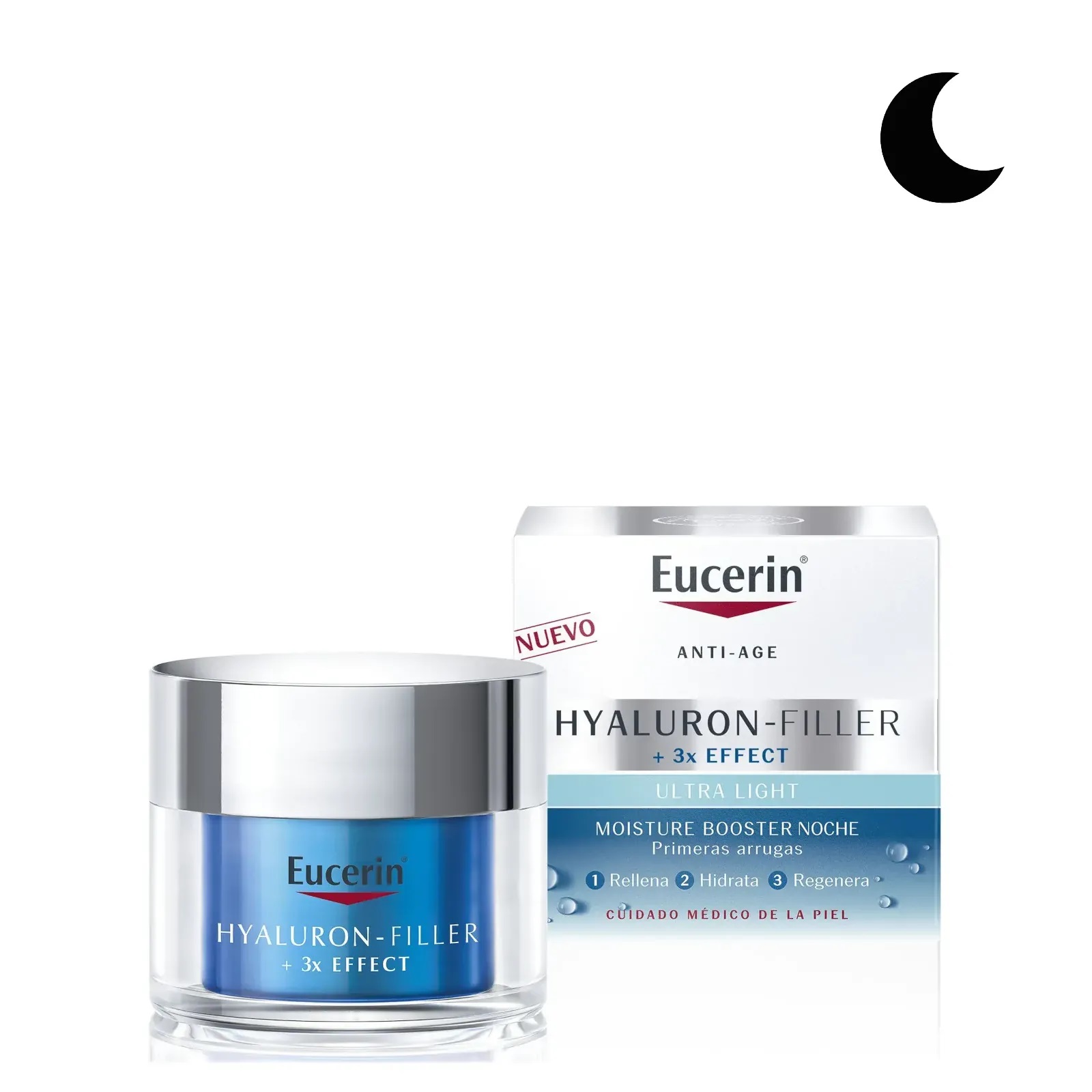 Booster de noapte cu efect triplu anti-imbatranire Hyaluron Filler, 50 ml, Eucerin