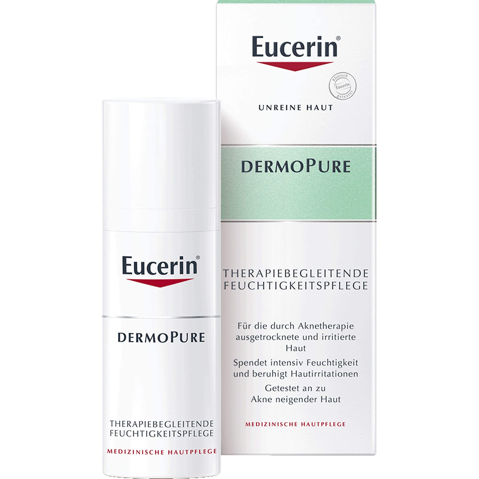 Crema pentru calmarea tenul predispus la acnee Dermo  Pure Oil Control, 50 ml, Eucerin