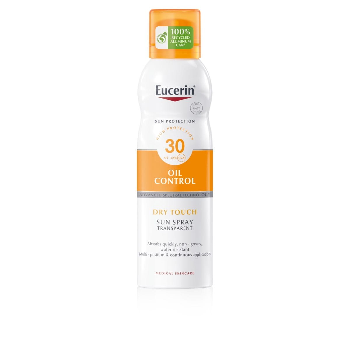 Spray invizibil pentru corp SPF 30+ Sun Protection, 200 ml, Eucerin