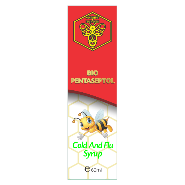 Sirop Bio Pentaseptol Cold and Flu Honeydew & Manuka Honey Blend MGO 500, 60 ml, Alcos Bioprod