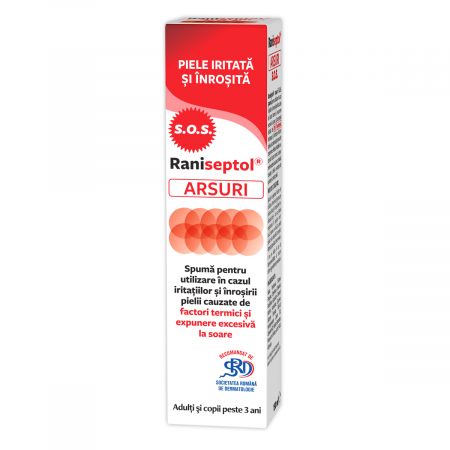Raniseptol Arsuri spumă cu 20% panthenol, 150 ml - Zdrovit