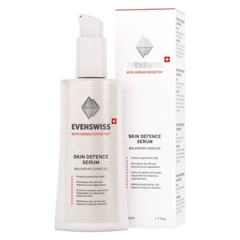 Ser cu complex de echilibrare Skin Defence Serum, 50 ml, Evenswiss
