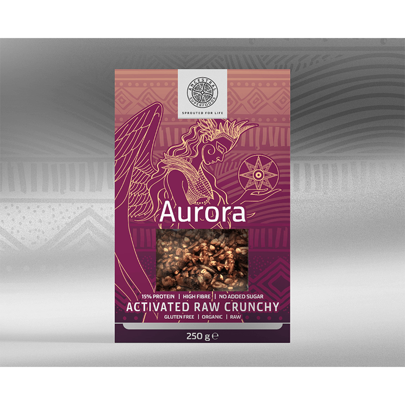 Granola cu seminte active crunchy raw Aurora, 250 g, Ancestral Superfoods