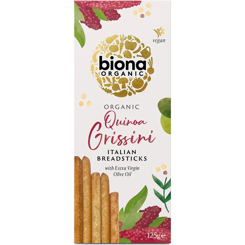 Grisine cu Quinoa si Ulei de masline Bio, 125 g, Biona