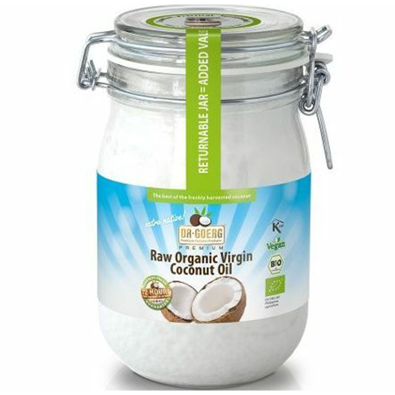 Ulei de cocos Premium Raw Bio, 1000 ml, Dr. Goerg