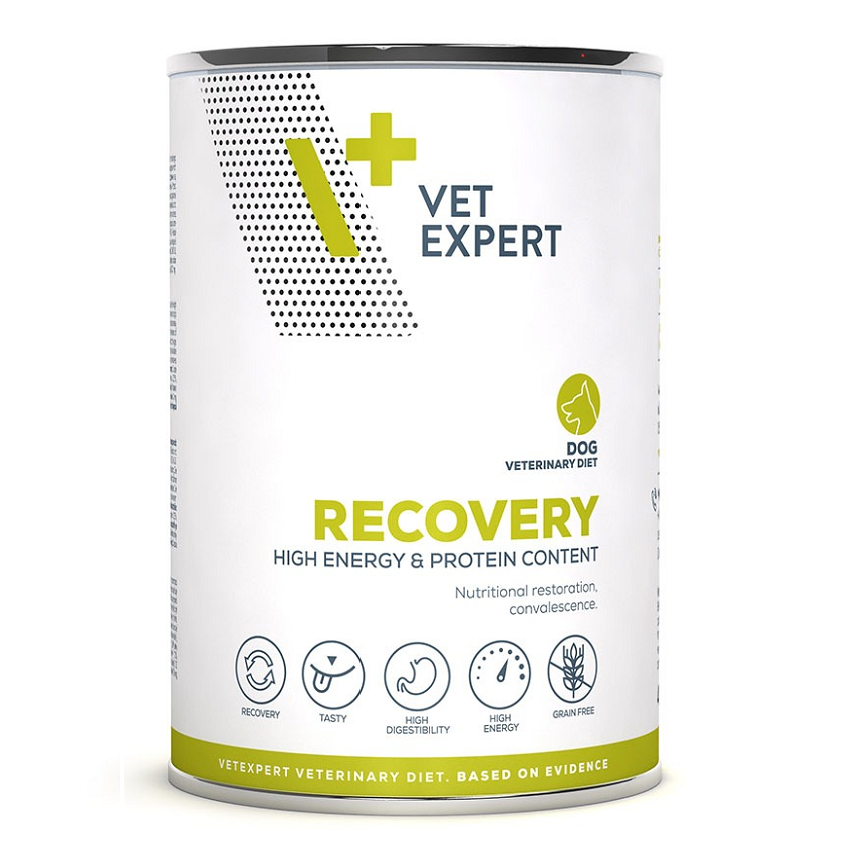 Hrana umeda pentru caini Recovery Dog, 400 g, Vetexpert