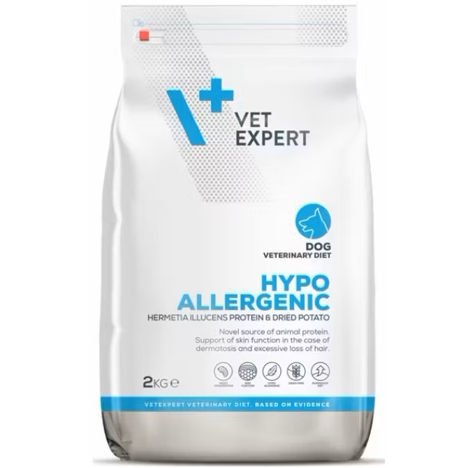 Hrana uscata pentru caini Hypoallergenic, 2 Kg, VetExpert