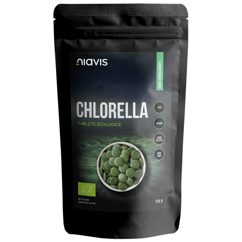 Chlorella tablete ecologice, 125 g, Niavis