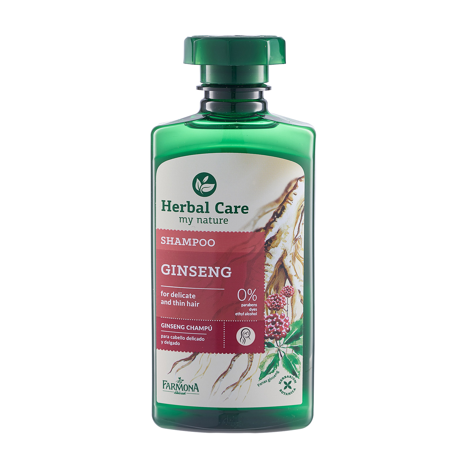 Sampon cu extract Ginseng Herbal Care, 330 ml, Farmona