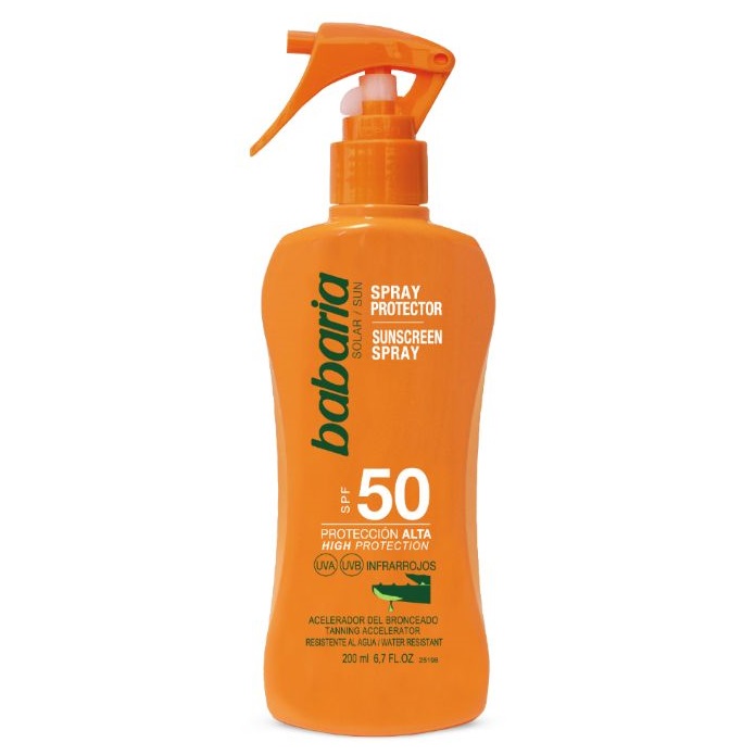 Lotiune spray cu protectie solara SPF 50 si aloe vera, 200 ml, Babaria
