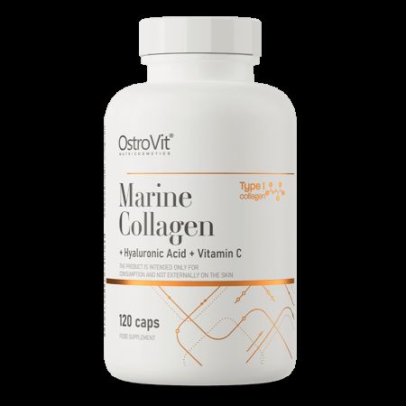 Colagen Marin cu Acid hialuronic și Vitamina C, 120 capsule, Ostrovit