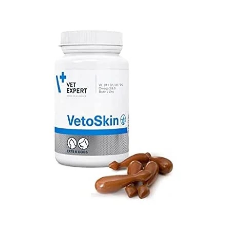 Suplimente pentru caini si pisici VetoSkin Twist Off, 300 mg, 90 capsule, VetExpert
