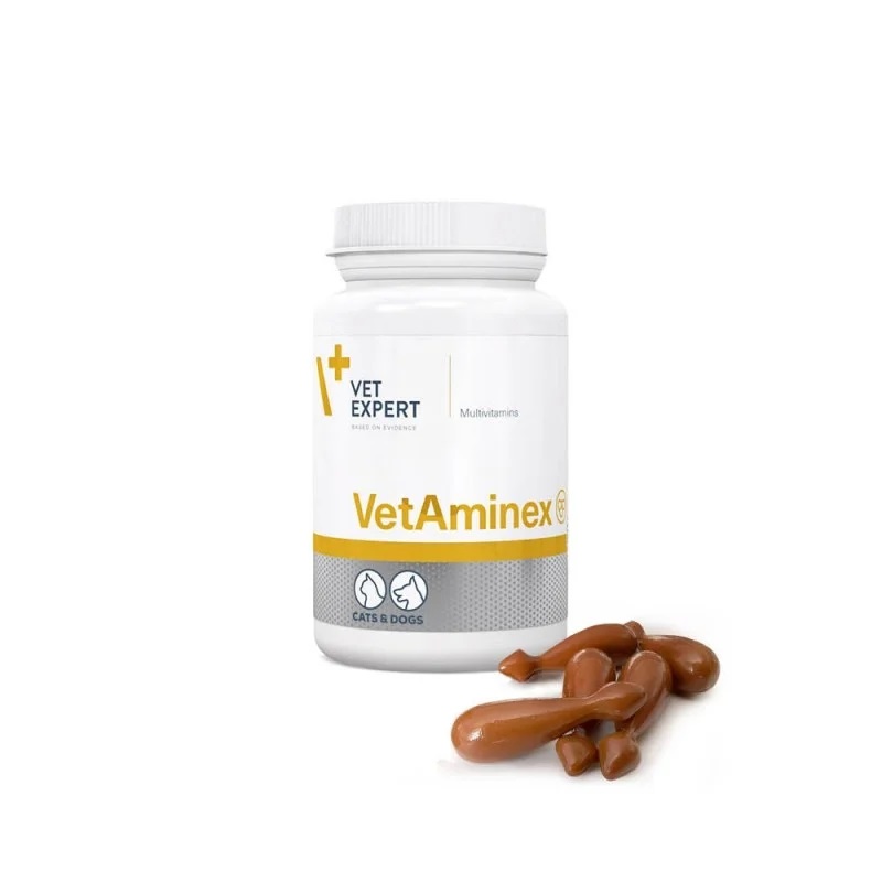 Vitamine si minerale pentru caini si pisici VetAminex Twist Off, 60 capsule, VetExpert