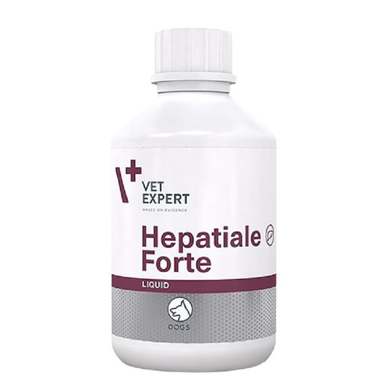 Supliment pentru intarirea functiilor hepatice la caini Hepatiale Forte Liquid, 250 ml, VetExpert