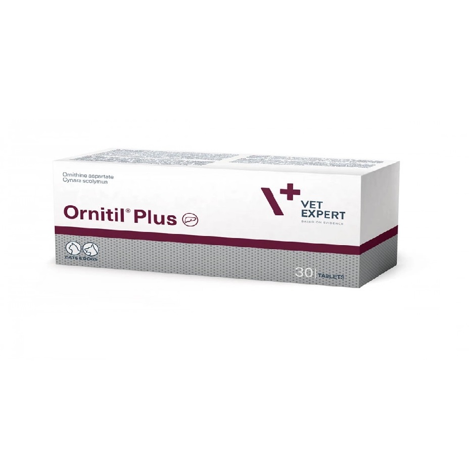 Supliment pentru sustinerea functiilor ficatului la caini si pisici Ornitil Plus, 30 tablete, Vetexpert