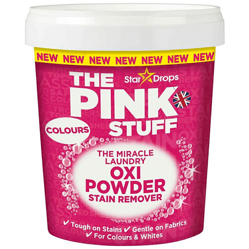Pudra pentru indepartarea petelor, rufe colorate Oxi Powder, 1 Kg, The Pink Stuff